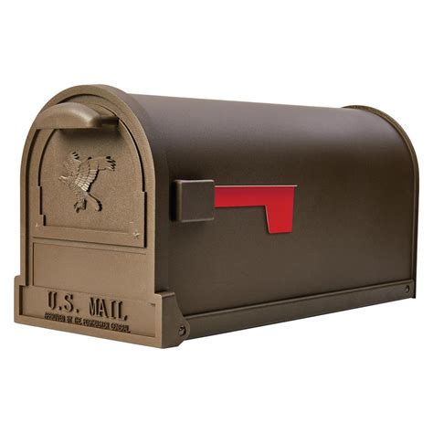 gibralter solar group metal mail box bronze color|Gibraltar Mailboxes DVKPBZ00 Designer locking mailbox, .